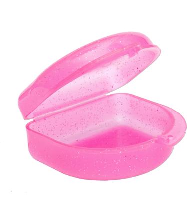 2-Pack Glitter Pink & Purple Mouth Protection Boxes for Braces Sports & Dentures - International Shipping Available - Buy Online on GoSupps.com