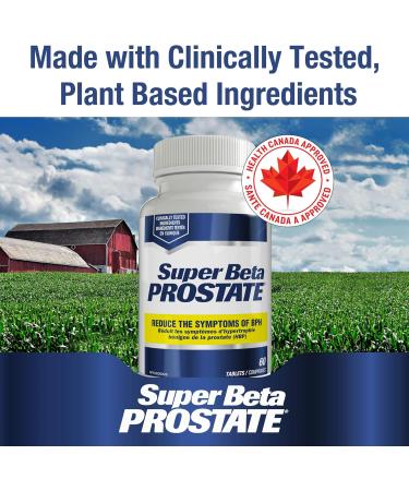 Super Beta Prostate Urologist Recommended Prostate Supplement for Men - Reduce the Symptoms of BPH Decrease Bathroom Trips Day & Night Promote Sleep Better Bladder Emptying & Healthy Prostate Beta Sitosterol not Saw Palmetto (60 Tablets - 1 Bottle) - Buy Online on GoSupps.com