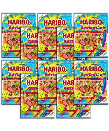HARIBO Haribo Rainbow 160g Vegan Acid Bags x 10