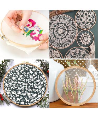 Beech Wood Embroidery Hoop Set - 5pc 5-9 Inch Round Cross Stitch Hoops for Art, Craft, Sewing | Wooden Embroidery Hoops for Hanging - Buy Online on GoSupps.com