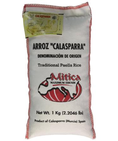 Calasparra Paella Rice DOP 1 Kg Bag (2.2 Pound)