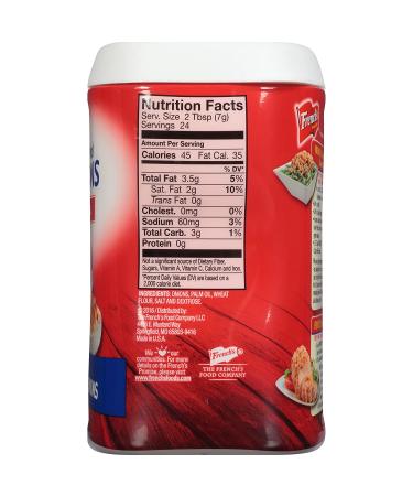 French's Original Crispy Fried Onions 6 oz - Crunchy and Delicious Toppings for Salads and Recipes - Buy Online on GoSupps.com