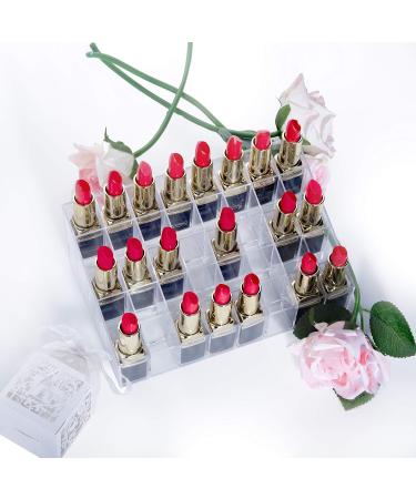 Mobengo - 40 Slot Clear Acrylic Lipstick Holder / Makeup Organizer - Buy Online on GoSupps.com