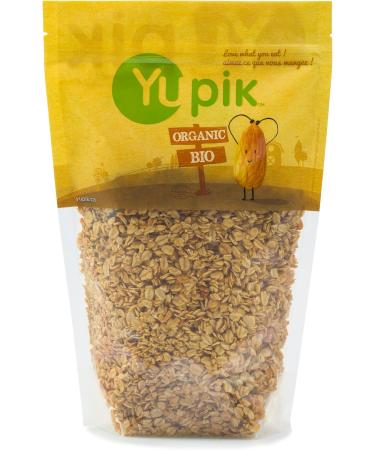 Yupik Organic Apple Cinnamon Granola Oats Dried & Cinnamon Non-GMO Vegan 1Kg 1 kg (Pack of 1) - Buy Online on GoSupps.com