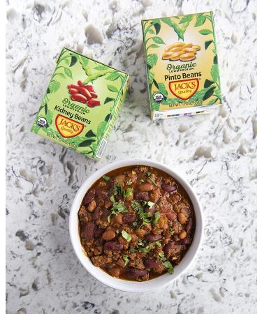 Organic Pinto Beans 13.4 oz | High Protein, Low Sodium, Non-GMO (8-Pack) - Jack's - Buy Online on GoSupps.com
