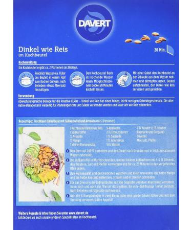 Buy Davert Organic Soft Spelt Cooking Bag 250g - Healthy Gluten-Free Grain for International Shipping - Buy Online on GoSupps.com