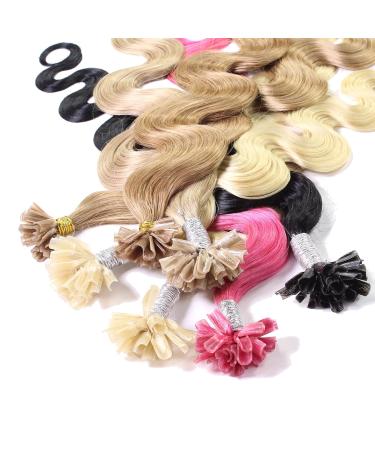 Buy Hair2Heart Real Hair Bonding Extensions - Wavy 25 Strands 1g 60cm 8/03 Light Blonde Natural Gold - International Shipping Available - Buy Online on GoSupps.com