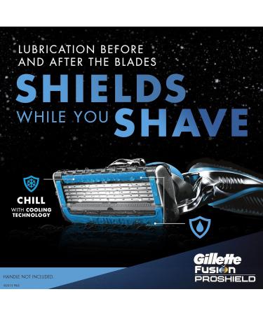 Gillette Fusion Proshield Chill Razor Blade Refills 4 count - Buy Online on GoSupps.com