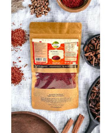 Sumac Spice (200g) Sumac Powder Ground Sumac Vinegar Spice Lightly Dried and Ground Vegan Spice - Buy Online on GoSupps.com
