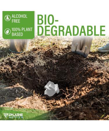 Biodegradable XL Body Wipes for Camping and Travel - 50 Count Pack | Personal Hygiene Shower Wipes for Body and Face - 12''x12'' | Ideal for Women, Men, Kids, and Elderly - Buy Online on GoSupps.com
