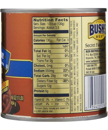 BUSH'S BEST Baked Beans Vegetarian 454g 160z - Buy Online on GoSupps.com