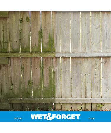 Wet & Forget 128oz Outdoor Cleaner Concentrate - Moss, Mold, Mildew & Algae Stain Remover - Buy Online on GoSupps.com