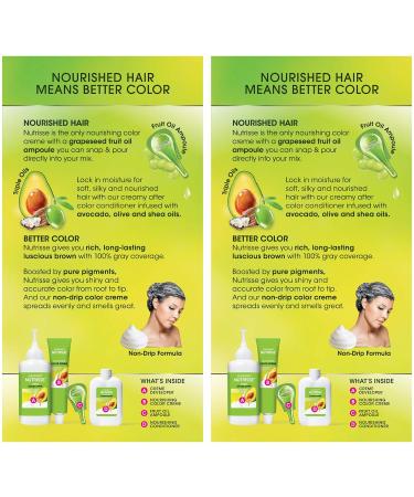 Garnier Nutrisse Nourishing Creme Medium Natural Brown Hair Color, 2 Pack - Buy Online on GoSupps.com