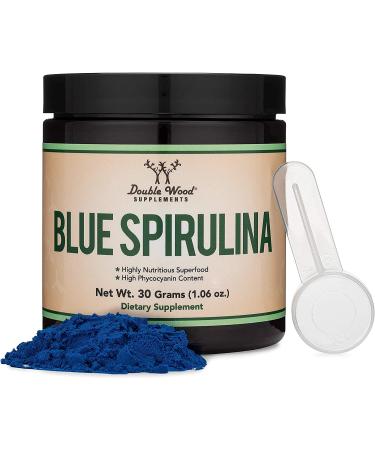 Blue Spirulina Powder - 35% Phycocyanin Superfood from Blue-Green Algae | Smoothie Mix | Natural Food Coloring | 1 Month Supply - Buy Online on GoSupps.com