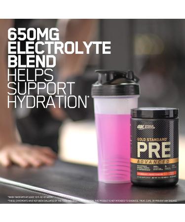 Optimum Nutrition Gold Standard Pre Workout Advanced with Creatine, Beta-Alanine, L-Citrulline & Caffeine Strawberry Mango Daiquiri, 20 Servings | Keto Friendly - Buy Online on GoSupps.com