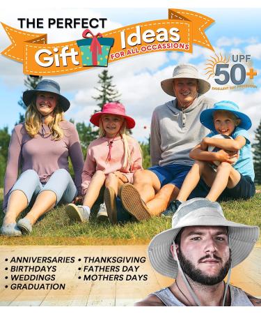 GearTOP Wide Brim Sun Hat for Men and Women - UV Protection Fishing & Hiking Hat - UPF 50+ Beach Hat in Beige - Buy Online on GoSupps.com