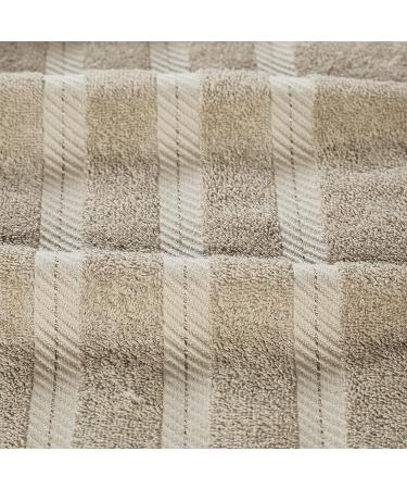 Luxurious 100% Pure Cotton 2 Piece Bath Sheet Set - 35 x 68 in Taupe - Buy Online on GoSupps.com