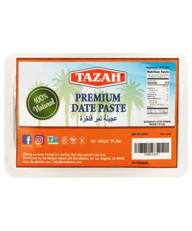 Premium Date Paste for Baking 14.2oz Natural No Added Sugar Gluten Free Kosher Vegan Non-GMO 14.2 Ounce (Pack of 1)