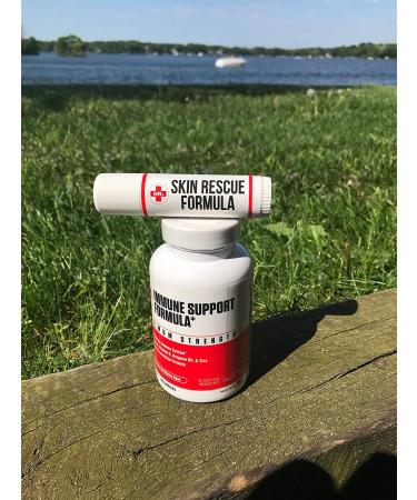 Skin Rescue Formula for Clear Skin - Herp Stop Discreet - 100% Natural with Peppermint Oil, Shea Butter, Zinc, Tea Tree, and Coconut Oil - 0.5 oz - Buy Online on GoSupps.com