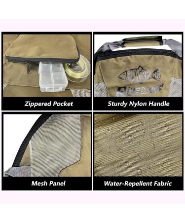 Riverruns Fishing Hunting Wader Bag - Ventilated Foldable Boots Pocket Fly Fishing Wrap Pad for Fishing Hiking & Camping (Khaki) - Buy Online on GoSupps.com