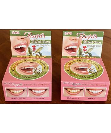 3 Rasyan ISME Herbal Clove Toothpaste Tooth paste Anti Bacteria Bad Breath Decay by SMILE LANNA SHOP