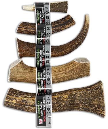 Scottish Deer Antler Dog Chew - Extra Large 240-300g | 100% Natural & Long Lasting - Buy Online on GoSupps.com