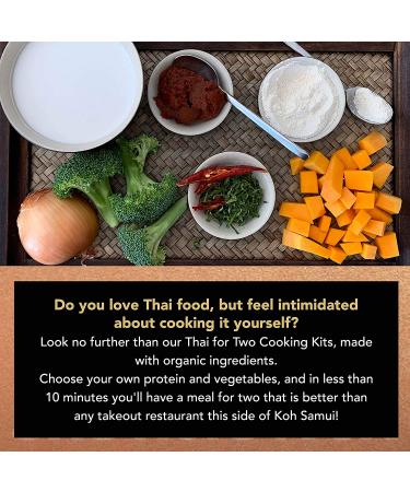Verve CULTURE Thai for Two Cooking Kit: USDA-Organic Red, Green, & Panang Curry | Vegan & Gluten-Free | Made in Thailand | Variety Pack of 3 - Buy Online on GoSupps.com