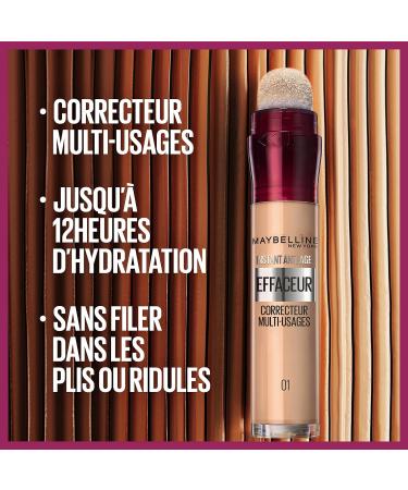 Maybelline New York - Instant Effaceur - Fluid Concealer/Corrector - Shade: Golden Beige (115) - 6.8 ml - Buy Online on GoSupps.com