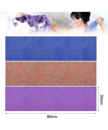 ZXCHOME African Scrub Net Very Easy to Create Many Bubbles Suitable for Women and Men African Sponge African Net African Fabric (Blue/Purple/Brown) - Buy Online on GoSupps.com