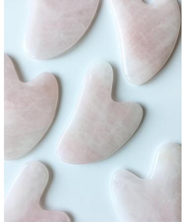 Handmade Brazilian Rose Quartz Gua Sha - Natural Facial Massage Tool for Skincare by Solaris NY | International Shipping - Buy Online on GoSupps.com