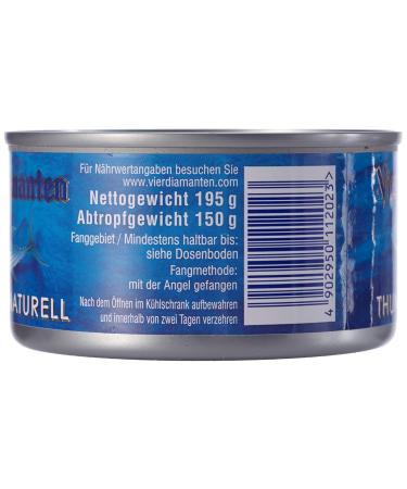 Four Diamonds Tuna Fillets Natural - Pack of 4 (4 x 195g) | Premium Quality International Shipping - Buy Online on GoSupps.com