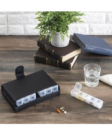 e-Pill 5x A Day 7-Day Pill Organizer - Vitamin & Medicine Storage with Discreet Case | International Shipping - Buy Online on GoSupps.com