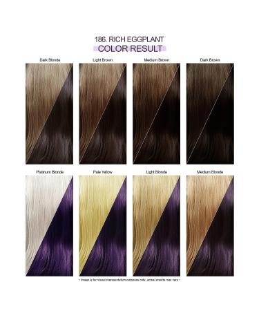 Adore Semi Permanent Hair Color - Vegan & Cruelty-Free Dye - 186 Rich Eggplant 4 Fl Oz - Buy Online on GoSupps.com