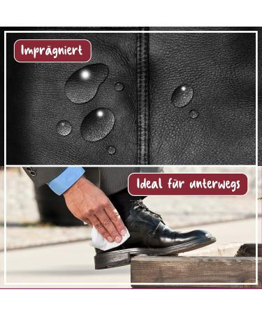 Poliboy Instant Gloss Leather Wet Wipes On-the-Go Cleaning Towels for Shoes & Bags Made in Germany 10 Pack - Buy Online on GoSupps.com
