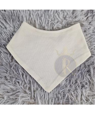 Royal Icon Baby Bandana Bibs - Soft & Absorbent 0-6 Months Dribble Bibs | Set of 6 Cream Bibs for Newborn Boys & Girls - Buy Online on GoSupps.com