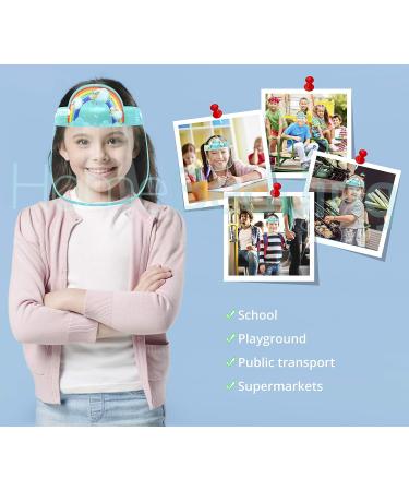 General Use Protective Face Shield Multi Packs (5x Kids Shields Rainbow) - Buy Online on GoSupps.com