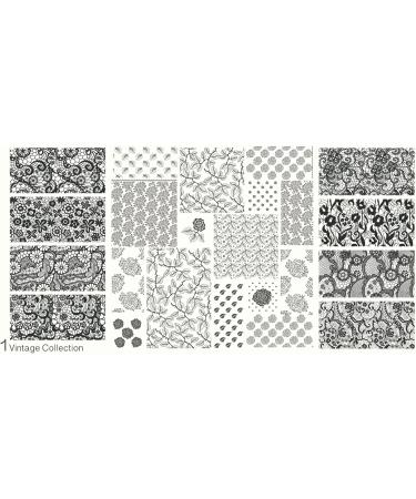 MoYou XL Vintage 1 Stamping Template - Premium Nail Art Stamping Kit for Professional Manicure - Buy Online on GoSupps.com