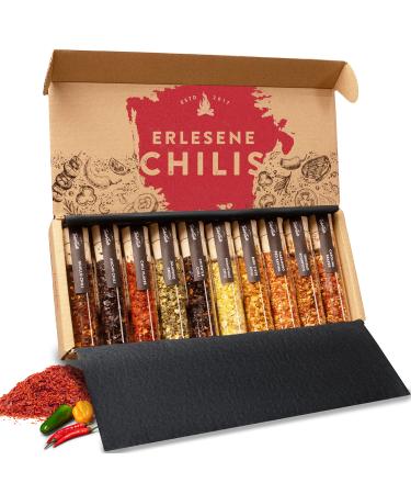 Timber Taste sharp chilli spices gift set for men & women up to 1 200 000 Scoville - the 10 -series set with full sharpness spectrum - Fancy Father's Day gift - Father's Day gift ideas - Buy Online on GoSupps.com