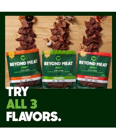 Beyond Meat Plant-Based Jerky Original & Teriyaki Variety Pack - 10g Protein - 1oz (10 Pack) - Buy Online on GoSupps.com