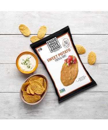 Food Should Taste Good Sweet Potato Tortilla Chips - Gluten Free, 5.5 oz (Pack of 1) - Buy Online on GoSupps.com