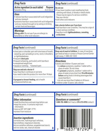 Pepcid AC Tablets 90 Count: Fast-Acting Relief for Heartburn & Acid Indigestion - Buy Online on GoSupps.com