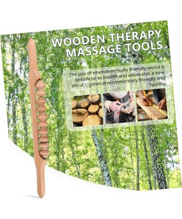 Gleavi Scratch Massagestab - Deep Tissue Massage Roller Stick for Abdominal Relief | Manual Wood Body Roller & Foot Massage Device - Buy Online on GoSupps.com