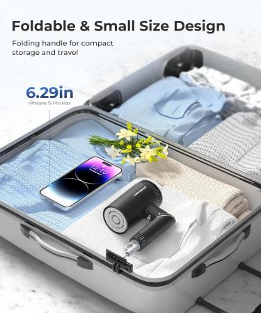 High-Speed Hair Dryer with 100 000 RPM Motor - Negative Ionic & Low Noise Travel Blow Dryer - Perfect Gift - Compact Design - Buy Online on GoSupps.com