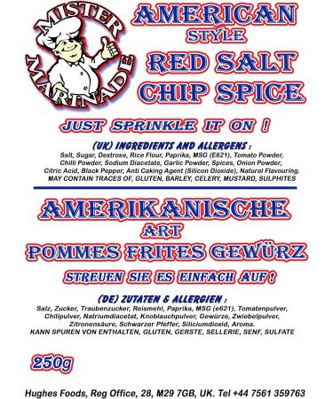 Mister Marinade Chip Spice Seasoning & BBQ Rub - American Red Salt for Flavorful Grilling - Buy Online on GoSupps.com