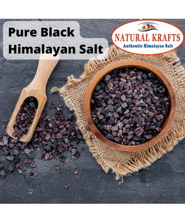 Himalayan Black Salt - Kala Namak Coarse - 500g Kala Namak - Contains 84+ Minerals - Perfect for Cooking - Buy Online on GoSupps.com