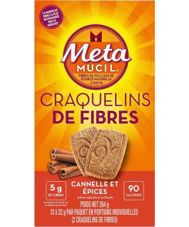 Metamucil Fibre Thins Cinnamon Spice 12 Servings (24 Total Cookies) - Buy Online on GoSupps.com