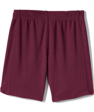 Lands' End Girls Mesh Gym Shorts 6-7 Burgundy - School Uniform Essential - Buy Online on GoSupps.com