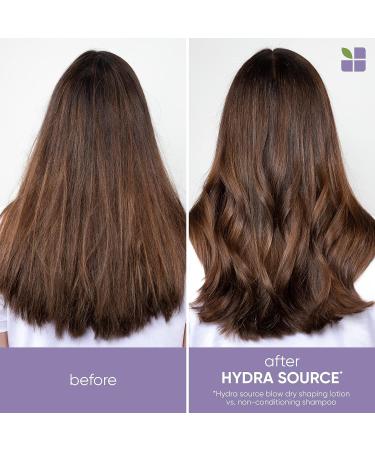 Biolage Hydra Source Blow Dry Shaping Lotion - Heat Protectant | Hydrating Styling | Aloe & Hyaluronic Acid | Vegan, Cruelty-Free | 5.1 fl. oz - Buy Online on GoSupps.com