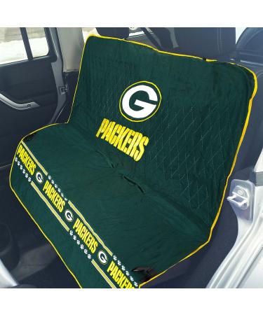 NFL Green Bay Packers Car Seat Cover | Waterproof Non-Slip Pet Seat Protector 55 x 50 Inches - Buy Online on GoSupps.com
