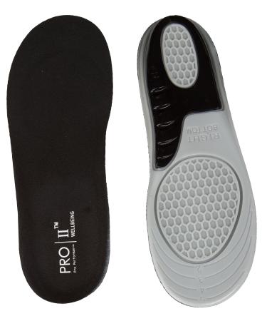 Pro Performance Massaging Gel Replacement Insoles for Ultimate Comfort Full Range of Sizes Right up to Size 15 (2/5 UK)